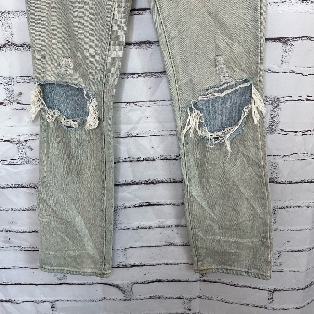 Vintage BDG Urban Outfitters High Waist Light Wash Bootcut Jeans 90s Streetwear - Picture 4 of 16